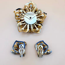 Load image into Gallery viewer, VTG 50s Juliana Watermelon Rhinestone Brooch Set
