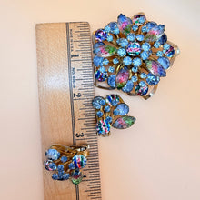 Load image into Gallery viewer, VTG 50s Juliana Watermelon Rhinestone Brooch Set
