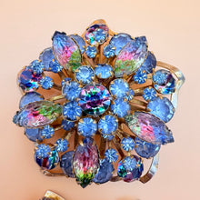 Load image into Gallery viewer, VTG 50s Juliana Watermelon Rhinestone Brooch Set
