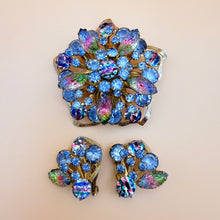 Load image into Gallery viewer, VTG 50s Juliana Watermelon Rhinestone Brooch Set
