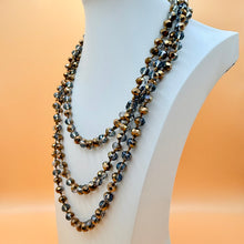 Load image into Gallery viewer, Vintage 60" Hand Knotted Faceted Crystal &amp; Glass Bead Opera Necklace

