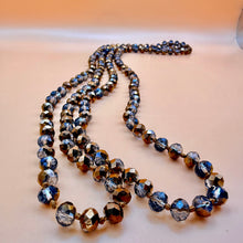 Load image into Gallery viewer, Vintage 60" Hand Knotted Faceted Crystal &amp; Glass Bead Opera Necklace
