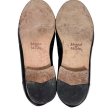 Load image into Gallery viewer, Johnston &amp; Murphy Black Leather Woven Tassel Loafers Two Tone Mens Size 12 M
