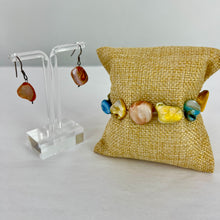 Load image into Gallery viewer, Vintage Beaded Mother of Pearl Bracelet and Earrings Set
