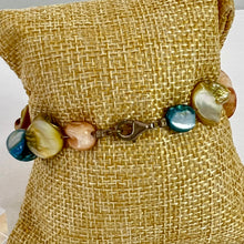 Load image into Gallery viewer, Vintage Hand Beaded 925 Mother of Pearl Bracelet and Earrings Set

