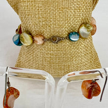 Load image into Gallery viewer, Vintage Hand Beaded 925 Mother of Pearl Bracelet and Earrings Set
