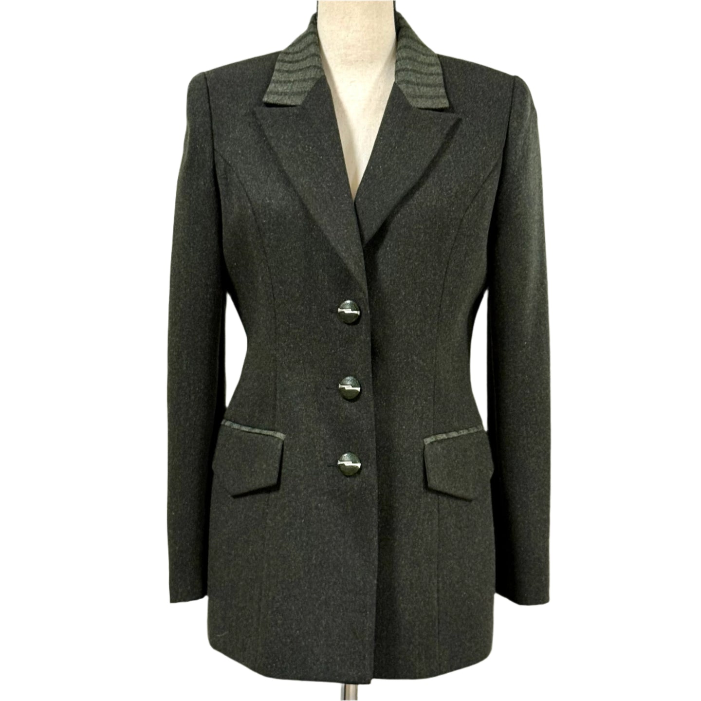 Vintage Structured Statement Wool Blazer Size 9