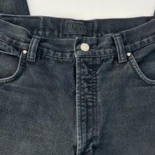 Load image into Gallery viewer, Vintage 90s Versace Jeans Couture Black Tapered Denim Jeans Size 32
