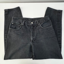 Load image into Gallery viewer, Vintage 90s Versace Jeans Couture Black Tapered Denim Jeans Size 32
