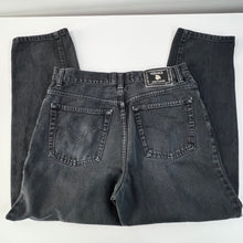 Load image into Gallery viewer, Vintage 90s Versace Jeans Couture Black Tapered Denim Jeans Size 32
