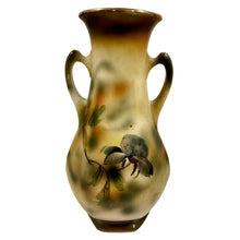 Load image into Gallery viewer, Antique Royal Nippon Hand Painted Floral Vase Gold Gilt Double Handle 12"
