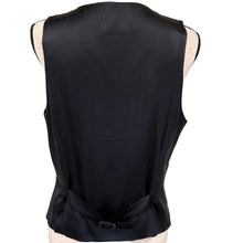 Load image into Gallery viewer, VTG 90s Nicole Miller 100% Silk Cow Print Vest -Size Large
