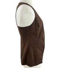 Load image into Gallery viewer, Cute Dressy Brown Three Button Vintage Vest Size XXS Petite
