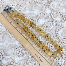 Load image into Gallery viewer, Vintage Chunky Citrine Rondelle Bead Necklace 800 Silver Ornate Toggle
