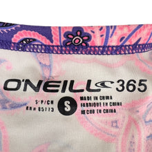 Load image into Gallery viewer, O'Neill Purple Paisley Cropped Long Sleeve Rash Guard Size Small
