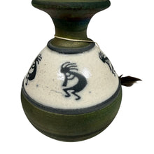 Load image into Gallery viewer, Vintage Iridescent Studio Pottery Bud Vase Signed
