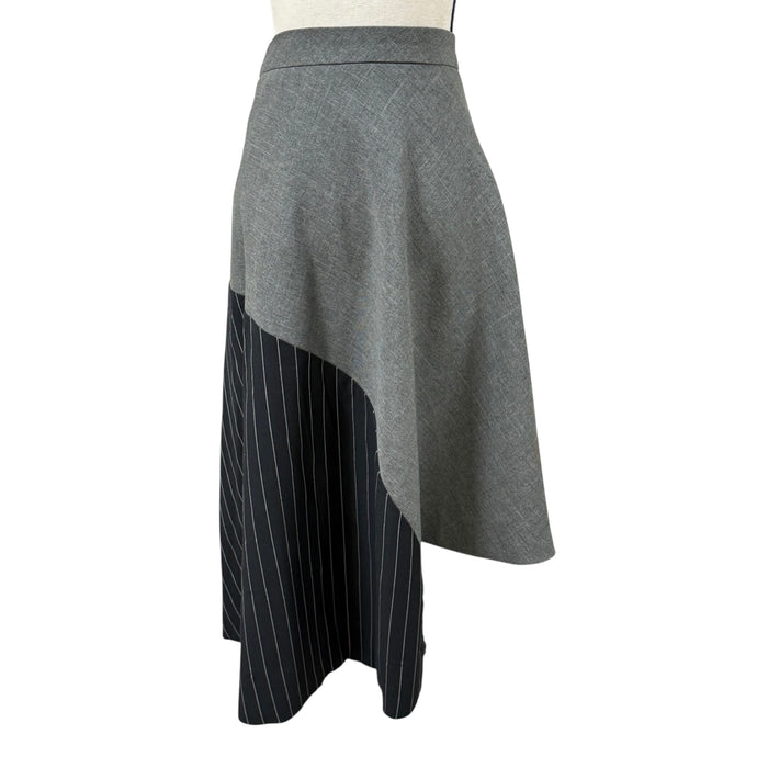 Pinstripe Asymmetrical Skirt Size XL