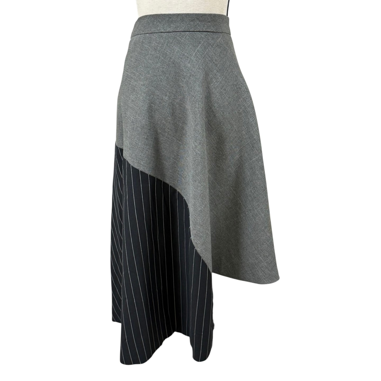 Pinstripe Asymmetrical Skirt Size XL