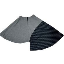 Load image into Gallery viewer, Pinstripe Asymmetrical Skirt Size XL by Karen Ubani
