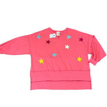 Load image into Gallery viewer, Fantastic Fawn Pink Sequin Star Sweater Size Medium
