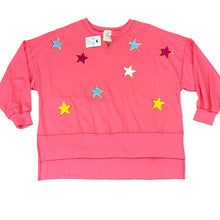 Load image into Gallery viewer, Fantastic Fawn Pink Sequin Star Sweater Size Medium
