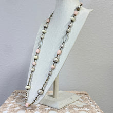 Load image into Gallery viewer, Vintage Yosca Faux Pearl Long Flapper Station Necklace
