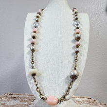 Load image into Gallery viewer, Vintage Yosca Faux Pearl Long Flapper Station Necklace
