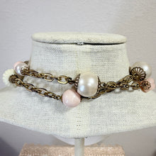 Load image into Gallery viewer, Vintage Yosca Faux Pearl Long Flapper Station Necklace
