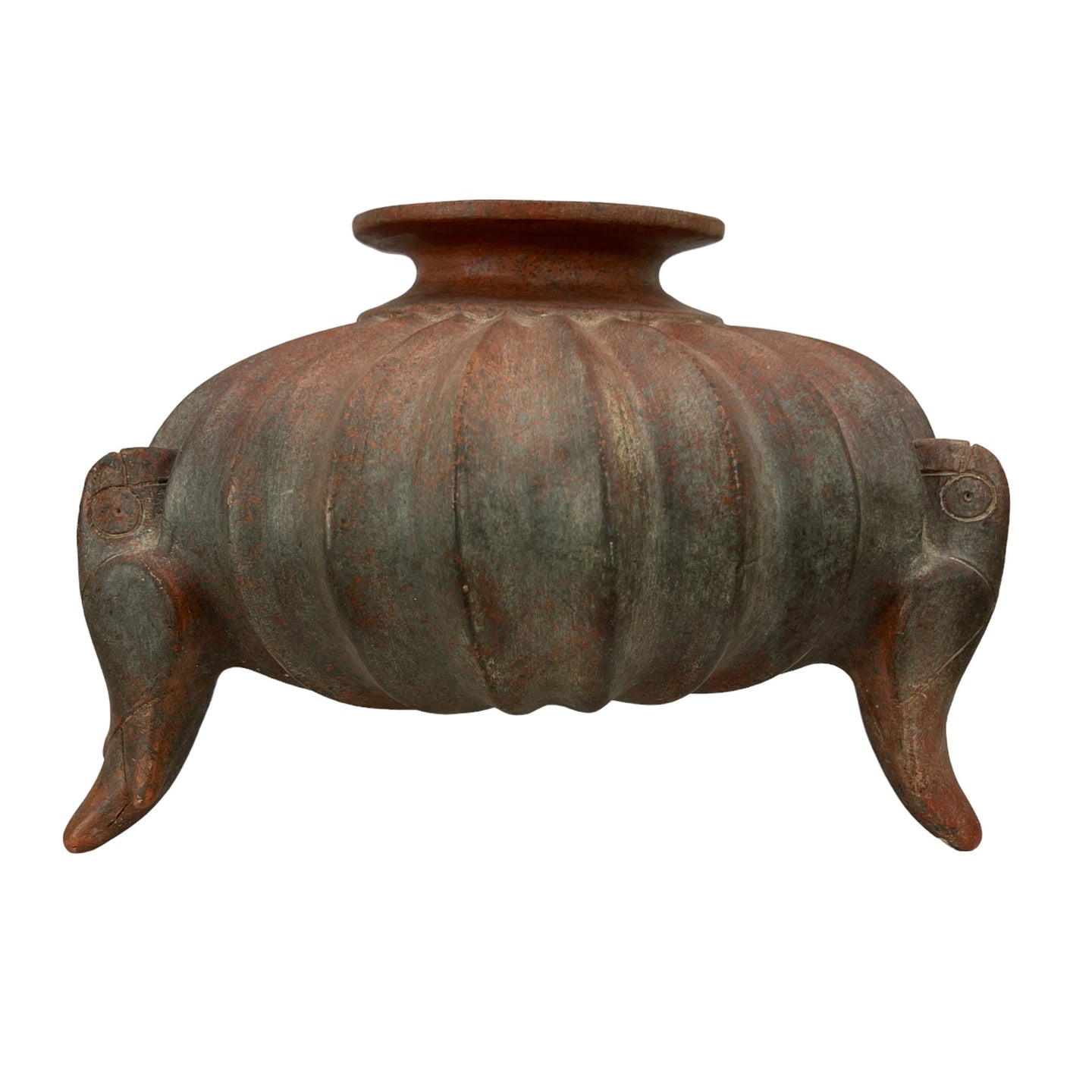 Squash Effigy Vessel with Parrot Supports Replica