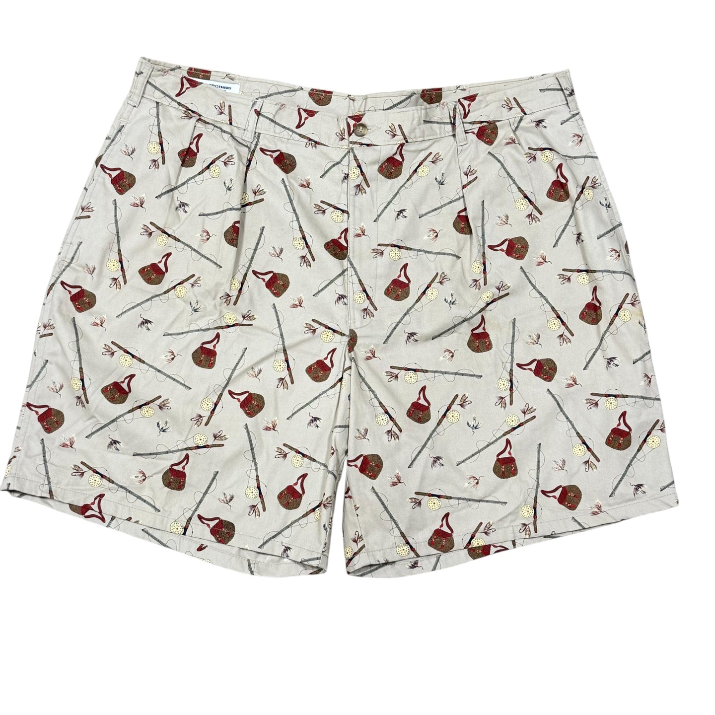 Vintage Brooks Brothers Fly Fishing Cotton Shorts Size 40