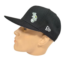 Load image into Gallery viewer, New Era 59FIFTY Oakland A&#39;s Black Elephant Logo Fitted Hat Size 7 1/4 MLB Genuine Merchandise
