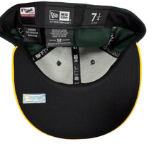 Load image into Gallery viewer, Oakland A&#39;s Elephant All Star 2014 Fitted Hat Green/Yellow Size 7 1/4
