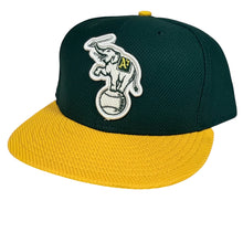 Load image into Gallery viewer, Oakland A&#39;s Elephant All Star 2014 Fitted Hat Green/Yellow Size 7 1/4

