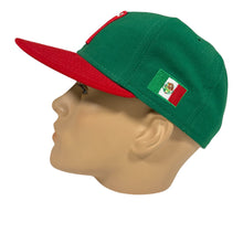 Load image into Gallery viewer, New Era Mexico Baseball Fitted Hat Green/Red Size 7 1/4
