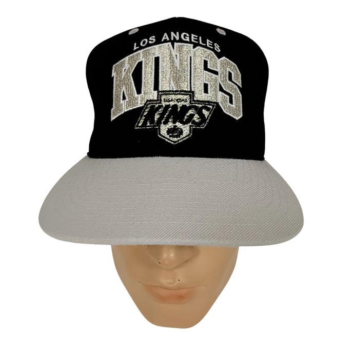 Mitchell & Ness Los Angeles Kings Black & Silver Script Snapback Hat