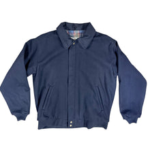 Load image into Gallery viewer, Vintage L.L. Bean Navy Blue Wool Bomber Jacket Large
