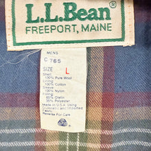 Load image into Gallery viewer, Vintage L.L. Bean Navy Blue Wool Bomber Jacket Large
