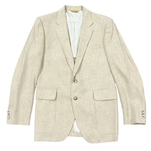 Load image into Gallery viewer, 80s Kuppenheimer Beige Two Button Blazer Linen Blend 42R
