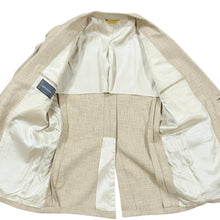 Load image into Gallery viewer, 80s Kuppenheimer Beige Two Button Blazer Linen Blend 42R
