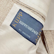 Load image into Gallery viewer, 80s Kuppenheimer Beige Two Button Blazer Linen Blend 42R
