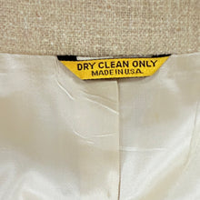 Load image into Gallery viewer, 80s Kuppenheimer Beige Two Button Blazer Linen Blend 42R
