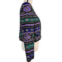 Load image into Gallery viewer, VTG Silk Embroidered &amp; Beaded Geometric Cropped Jacket Small
