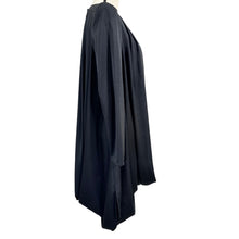 Load image into Gallery viewer, Vintage 80s Avant-Garde Sculptural Draped Black Dress Medium
