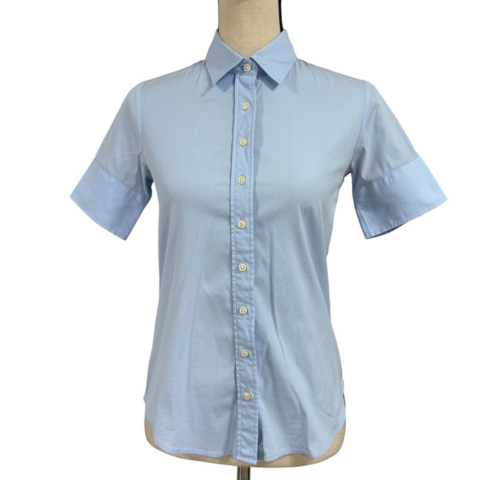 Rochelle Behrens “The Shirt” Anti-Gape Button Down Pale Blue Size XS
