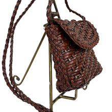 Load image into Gallery viewer, 1970s Woven Leather Crossbody Belt Bag
