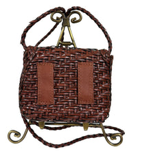 Load image into Gallery viewer, 1970s Woven Leather Crossbody Belt Bag
