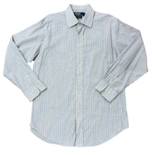 Load image into Gallery viewer, VTG 90s Polo 100 Cotton Classic Fit Striped Dress Shirt 15.5–33
