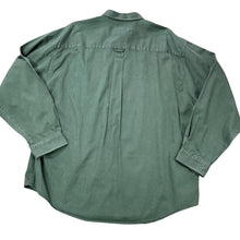 Load image into Gallery viewer, 90s Eddie Bauer Heavy Cotton Long Sleeve Button Up Shirt Green XXL
