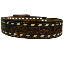 Load image into Gallery viewer, Vintage 70s John Tooled Leather Western Belt Size 38
