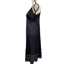 Load image into Gallery viewer, Vintage Black Nylon Slip Dress Size 40
